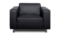 Fauteuil design noir CAPRI