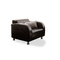 Fauteuil design noir effet croco DUNDEE