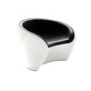 Fauteuil design noir et blanc JAROD