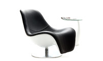 Fauteuil design noir pivotant KILYE