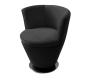 Fauteuil design r&eacute;tro noir Cooper