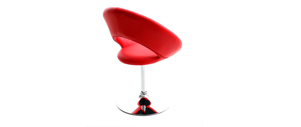 Fauteuil design rouge ELVA