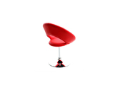 Fauteuil design rouge ELVA