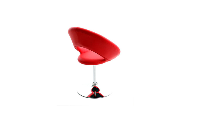 Fauteuil design rouge ELVA