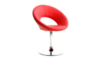 Fauteuil design rouge ELVA