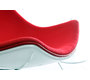 Fauteuil design rouge et blanc HELIO 