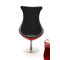 Fauteuil design rouge et noir RAYNI