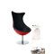 Fauteuil design rouge et noir RAYNI