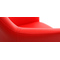 Fauteuil design rouge TORY