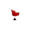 Fauteuil design rouge TORY