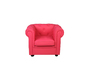 Fauteuil enfant framboise  -  BABY CHESTERFIELD