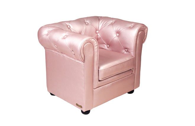 Fauteuil enfant nacr&eacute;  -  BABY CHESTERFIELD