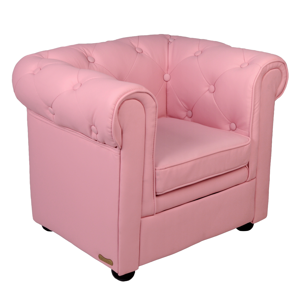 Fauteuil enfant rose tendre  -  BABY CHESTERFIELD