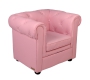 Fauteuil enfant rose tendre  -  BABY CHESTERFIELD