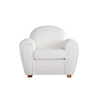 Fauteuil NEW CLUB blanc 1 place cuir de buffle image pub1
