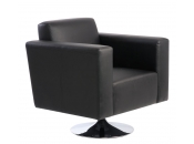 Fauteuil noir pivotant contemporain Boston