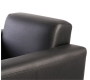 Fauteuil noir pivotant contemporain Boston