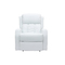 Fauteuil relax &eacute;lectrique massant blanc GALLER