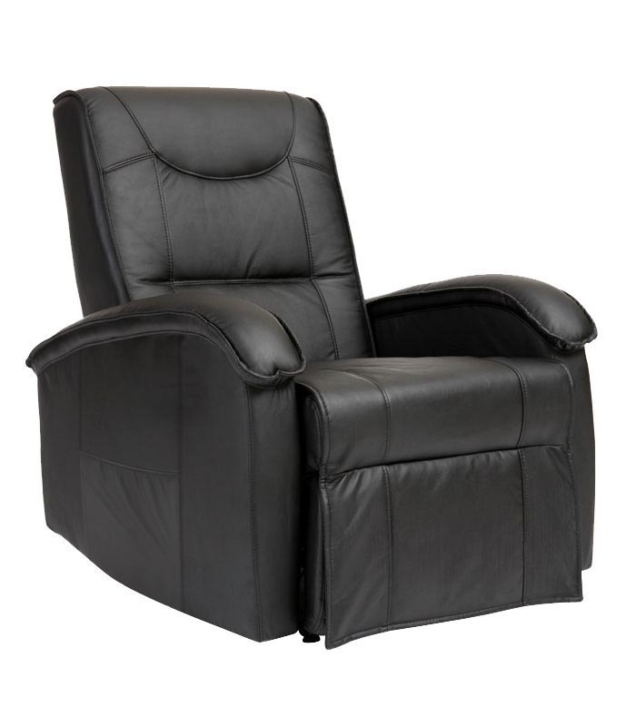 Fauteuil relax &eacute;lectrique noir  PERRY