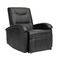 Fauteuil relax &eacute;lectrique noir  PERRY