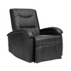 Fauteuil relax &eacute;lectrique noir  PERRY