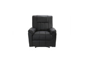 Fauteuil relax noir manuel Joey