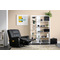 Fauteuil relax noir manuel Joey