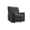 Fauteuil relax noir manuel Joey