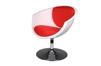 Fauteuil / si&egrave;ge blanc et rouge NEW GROOVY  image pub1