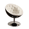 Fauteuil / si&egrave;ge design NEW STANLEY coloris noir et blanc image pub1
