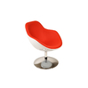 Fauteuils design SOLLY blanc et rouge image pub1