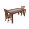 La table CORI 90x168 cm en accacia massif et ses 4 chaises ELA