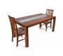 La table CORI 90x168 cm en accacia massif et ses 4 chaises ELA