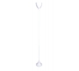 Lampadaire design m&eacute;tal DROP - coloris blanc