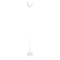 Lampadaire design m&eacute;tal DROP - coloris blanc