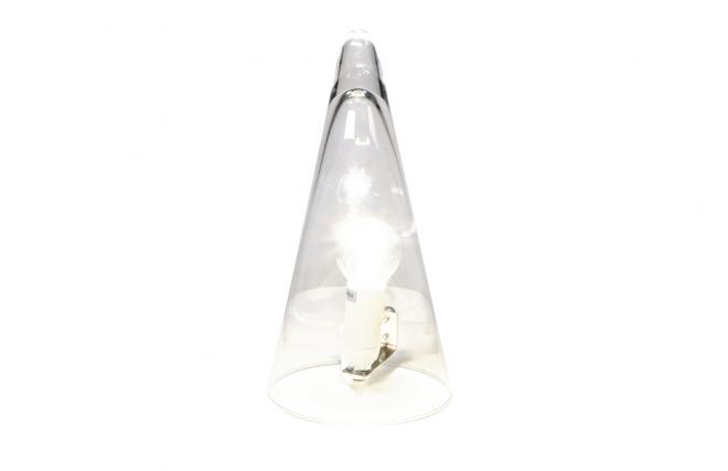 Lampe à poser transparente moderne gyro miliboo