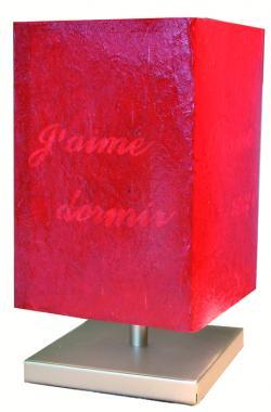 Lampe sensitive MESSAGE coloris rouge image 1