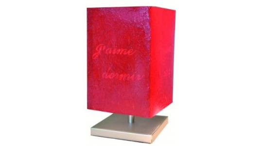 Lampe sensitive MESSAGE coloris rouge image 1