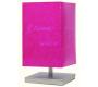 Lampe tactile framboise moderne Message