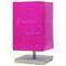 Lampe tactile framboise moderne Message