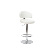 Le tabouret de bar / cuisine NEPTUNE - coloris blanc image pub1