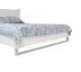 Lit design laqu&eacute; blanc 2 personnes 160x200 HALIFAX