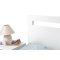 Lit design laqu&eacute; blanc 2 personnes 160x200 HALIFAX