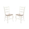Lot de 2 chaises baroques blanches SOFIA