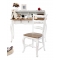 Lot de 2 chaises baroques blanches SOFIA