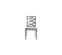 Lot de 2 chaises baroques noires m&eacute;tal VENEZIA