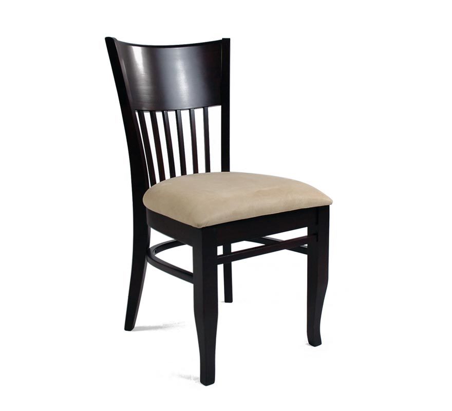 Lot de 2 chaises  ch&ecirc;ne malaisien VERA - coloris weng&eacute;