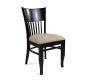 Lot de 2 chaises  ch&ecirc;ne malaisien VERA - coloris weng&eacute;