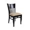 Lot de 2 chaises  ch&ecirc;ne malaisien VERA - coloris weng&eacute;