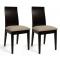 Lot de 2 chaises cuisine / salle &agrave; manger EVA ch&ecirc;ne malaisien  - coloris wenge